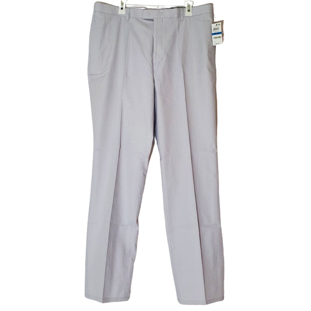 INC International Concepts Men's Pants London Casual Silver W36 X L34 Flat Front